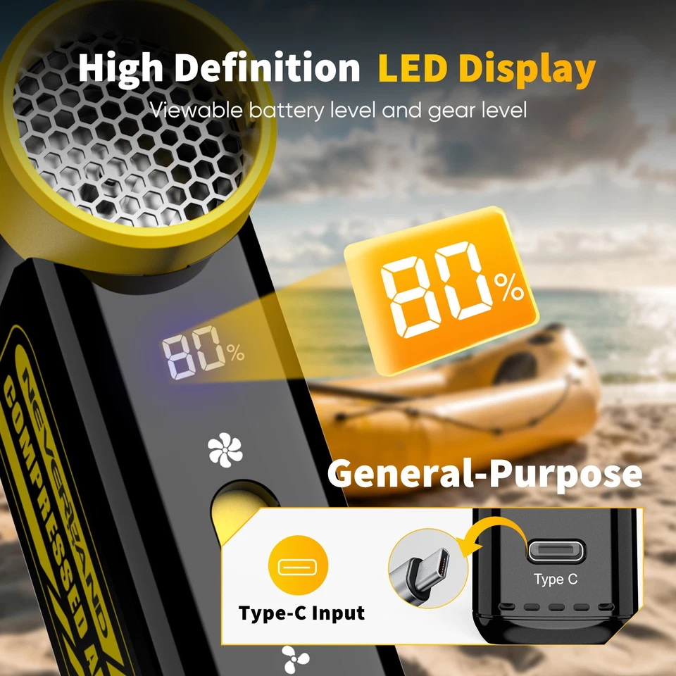 240000RPM 100W Kabelloser Handgebläse Leistungsstark Lange Laufzeit 60MIN für PC - Bild 3 von 4