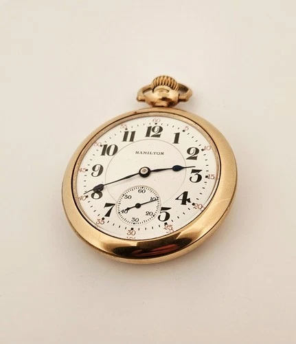Hamilton vintage gold fill 52mm pocket watch