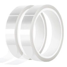 2 Rolls 20mm x33m 108ft Clear Heat Tape,Transparent High Temperature Heat Re...
