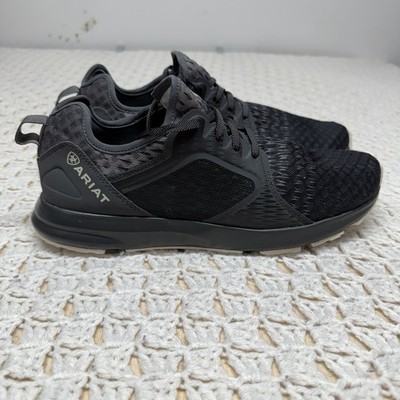 Ariat Fuse Men's Sneakers Shoes Size 10D Mesh Training Black Gray Style 10025140