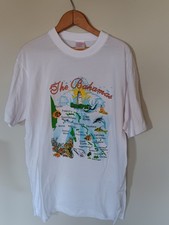 Vintage 90s The Bahamas Tshirt White Size Small