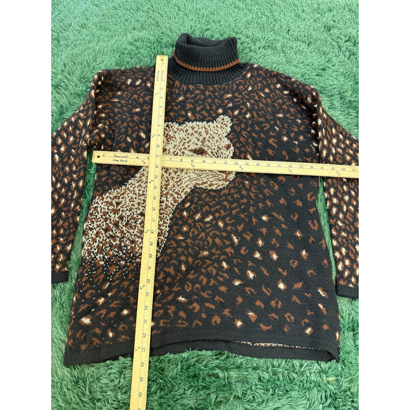 Vintage Basic Editions Cheetah Leopard Pattern Tu… - image 3