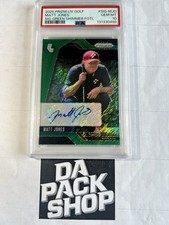 MATT JONES 2025 PANINI PRIZM LIV GOLF GREEN SHIMMER FOTL AUTO 6/17 PSA 10 Q0885