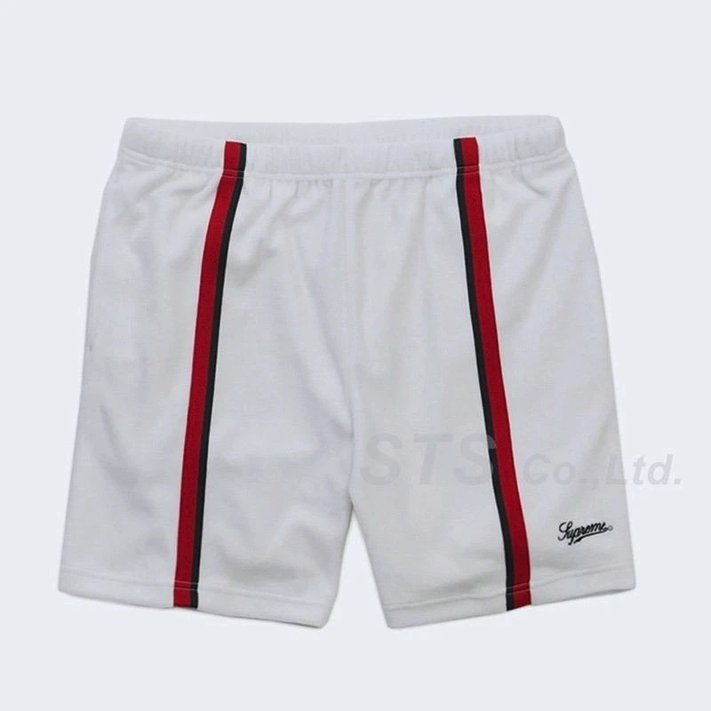 véritable short échauffement velours Supreme 18ss couleur blanc Gucci
