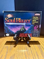 Soul Blazer SNES Super Nintendo Box Manual Map Poster Tested Working Enix