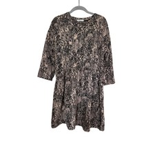 Zara Reptile Snake Print Dress Size Small 