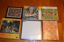 6 new/sealed jigsaw puzzles - mixed lot, each 500-1000 pieces