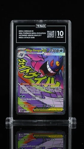 2026 Ascended Heroes Mega Gengar ex Attack Rare 269/217 TAG 10! 2nd Highest TAG!