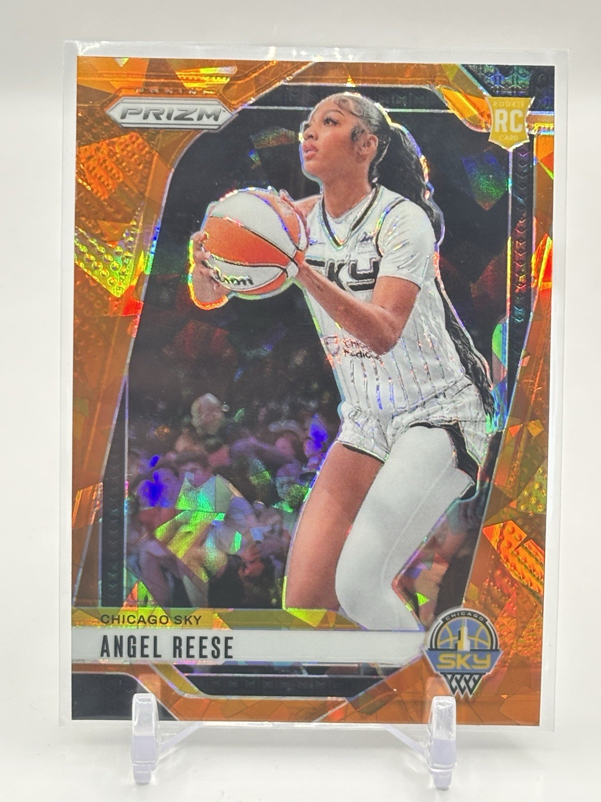 2024 Panini Prizm WNBA - Angel Reese #10 Orange Ice Prizm (RC)
