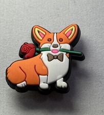 Romantic Corgi Dog Shoe Charm Crocs Jibbitz