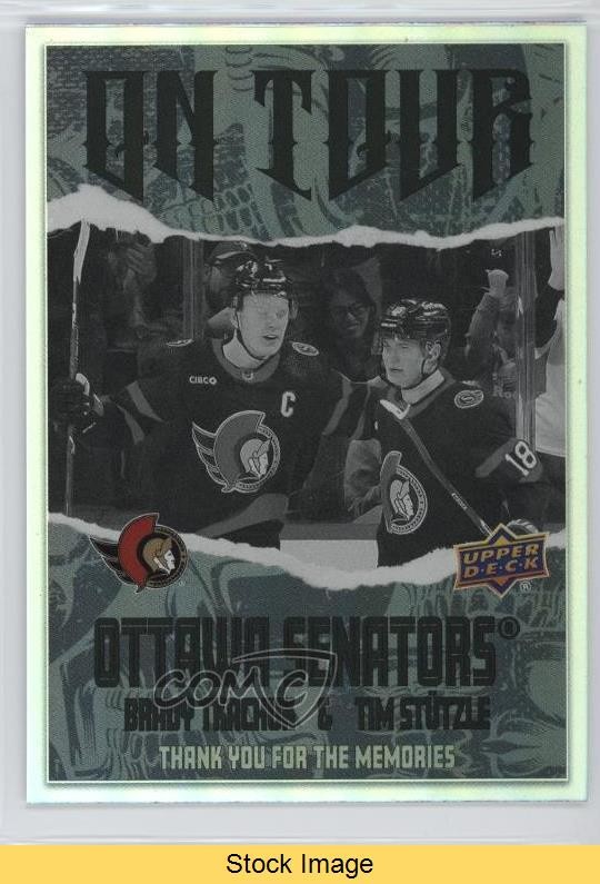 2024-25 Upper Deck Series 2 On Tour Black Brady Tkachuk Tim Stutzle READ 1o1w