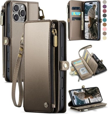 iPhone 16 Pro Max Case Wallet with RFID Blocking Card Holder, PU Leather Flip Zi