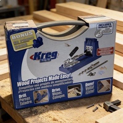 Kreg K3 NK7635 Jig Master System Kit in Case Pocket Hole Woodworking Brand New
