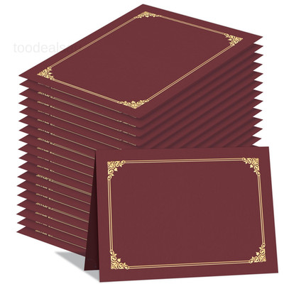 50 Packs Certificate Holders, Burgundy Diploma