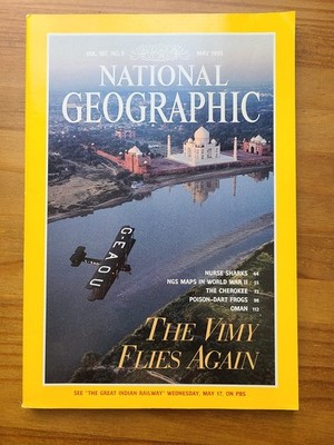 National Geographic Vol. 187 No. 5 the Vimy Flies Again May 1995 (5)