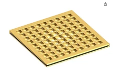 Newport Brass 233-401/04 4" Square Shower Drain Grid - Satin Brass