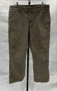 The North Face Men's Olive Green Canvas Utility Articulated Knee Pants Sz 36 S