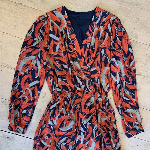 Vintage 1970’s Glamourous Power Dressing Dress Size 12 - Picture 4 of 6