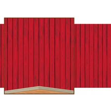 Beistle Red Barn Siding Backdrop For Sale Online Ebay