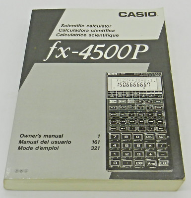 Casio fx-4500P Owner's Manual (Paperback)