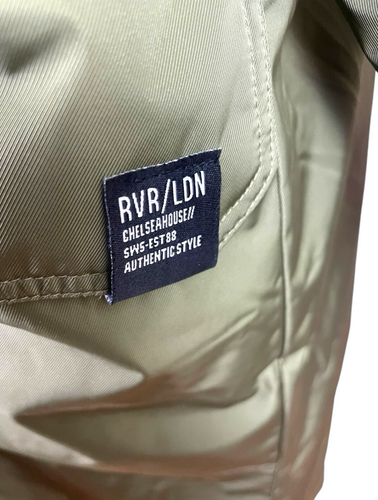 River Island Plus Khaki Green Padded Puffer Jacket Hooded Women’s UK Size 22 - Picture 10 of 12