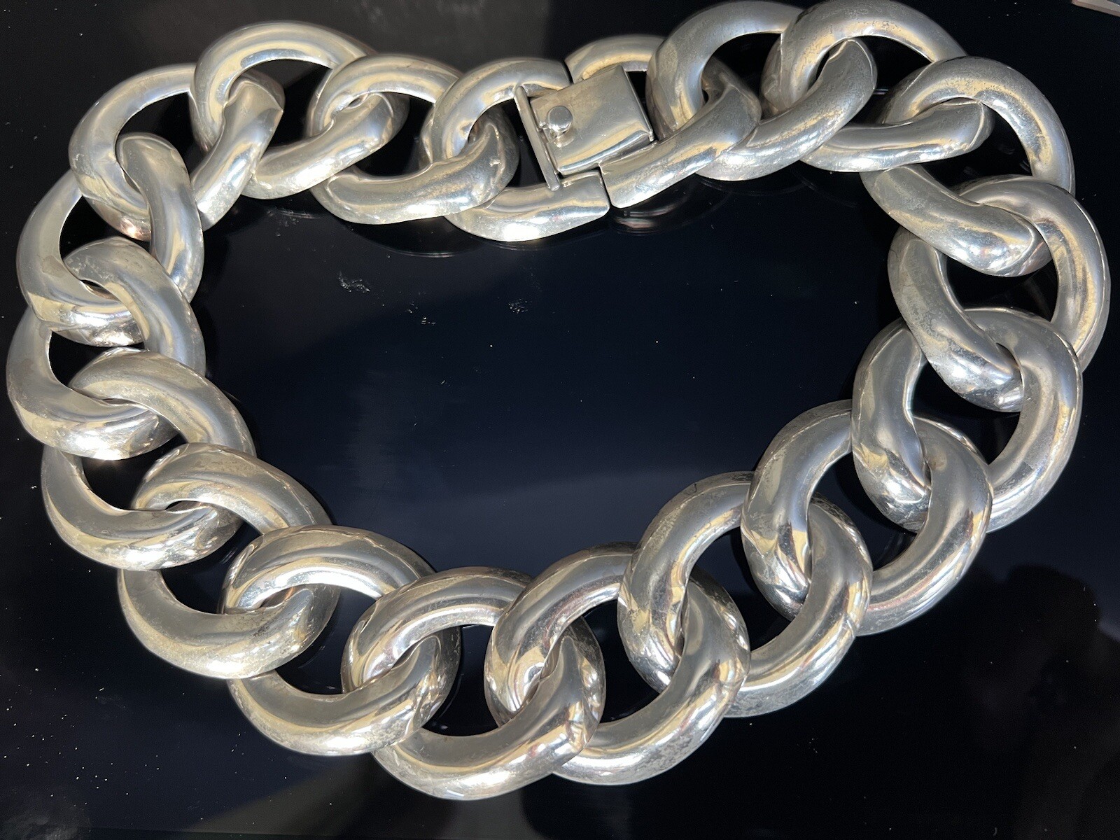 159gr Vintage Solid Sterling Silver Oversize Miam… - image 2