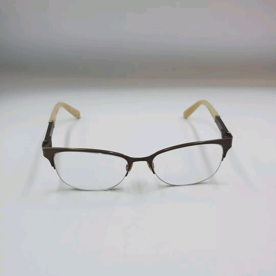 Kate Spade Valary 0W94 Bronze Striped Semi Rimless Eyeglasses Frames 49-16-135 Kate Spade Valary 0W94 Brown Semi Rimless Eyeglasses Frame w  main image 3