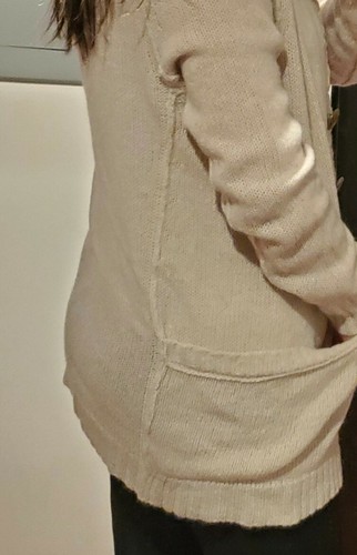 NWT Inhabit NY Ivory Oversize Cashmere Alpaca Cardigan S - 第 5/5 張圖片