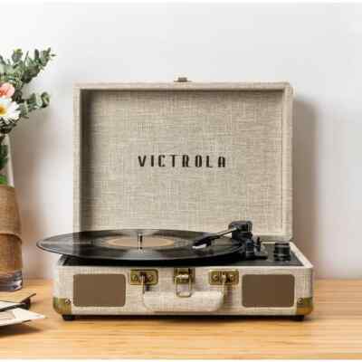  ''Victrola Journey+ Portable Turntable: Classic Vinyl Experience Anywhere!''