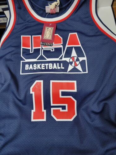 Magic Johnson Lakers Signed Team USA Mitchell & Ness Authentic Jersey Fanatics - Picture 4 of 6