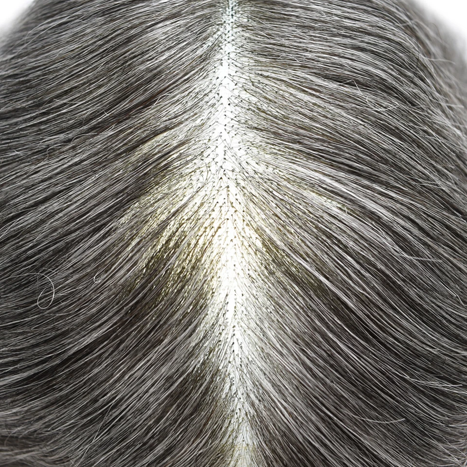 Мужская система замены волос Toupee полный французский кружевной парик для мужчин США - Изображение 3 из 4