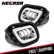 Hecasa Led Projector Fog Lights Chrome Set For 08-17 Freightliner Cascadia Lhrh Hecasa Led Projector Fog Lights Chrome Set For 08-17 Freightliner Cascadia Lhrh