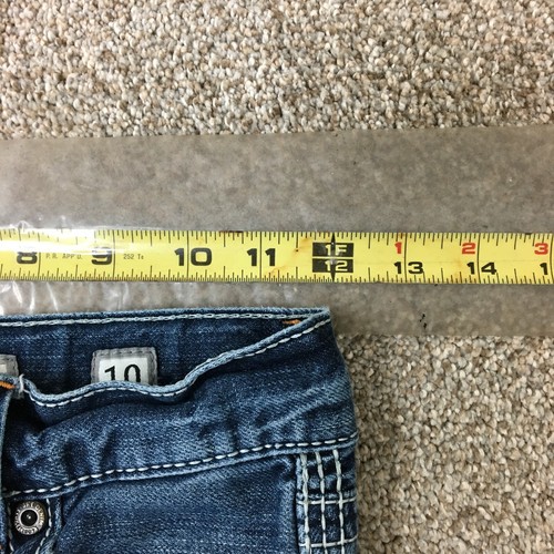 BKE Buckle Jeans 10 Boys Blue Conner Denim Straight Leg Distressed Dark Wash - Picture 13 of 15