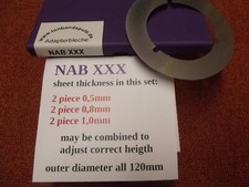 Spacer Adapter NAB - für Höhenausgleich - 1 Set - Art-Nr. NABXXX