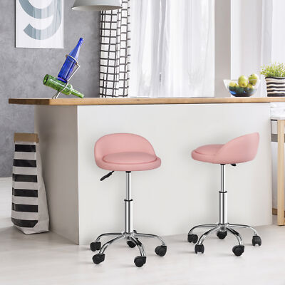 Rolling Swivel Salon Stool Adjustable Tattoo Facial Massage Spa