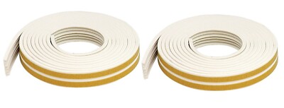 2~ M-D White Rubber Weather Stripping Tape For Doors &Windows 17' L X 3/8'' 1 pk