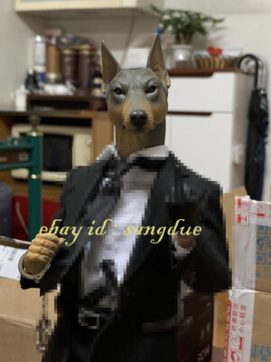 Mostoys MS2102 1/6 Soldier Head Sculpture of Beasts Doberman Head
