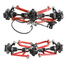 Go kart ATV Front and Rear Drive 4WD Shaft CV Axle SwingArm Suspension kit Quad