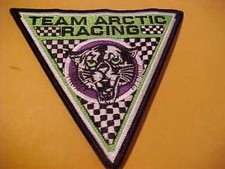 1970S TEAM ARCTIC CAT SNOWMOBILE PATCH OLD STOCK UNUSED 5 X 4 1/4 INCH
