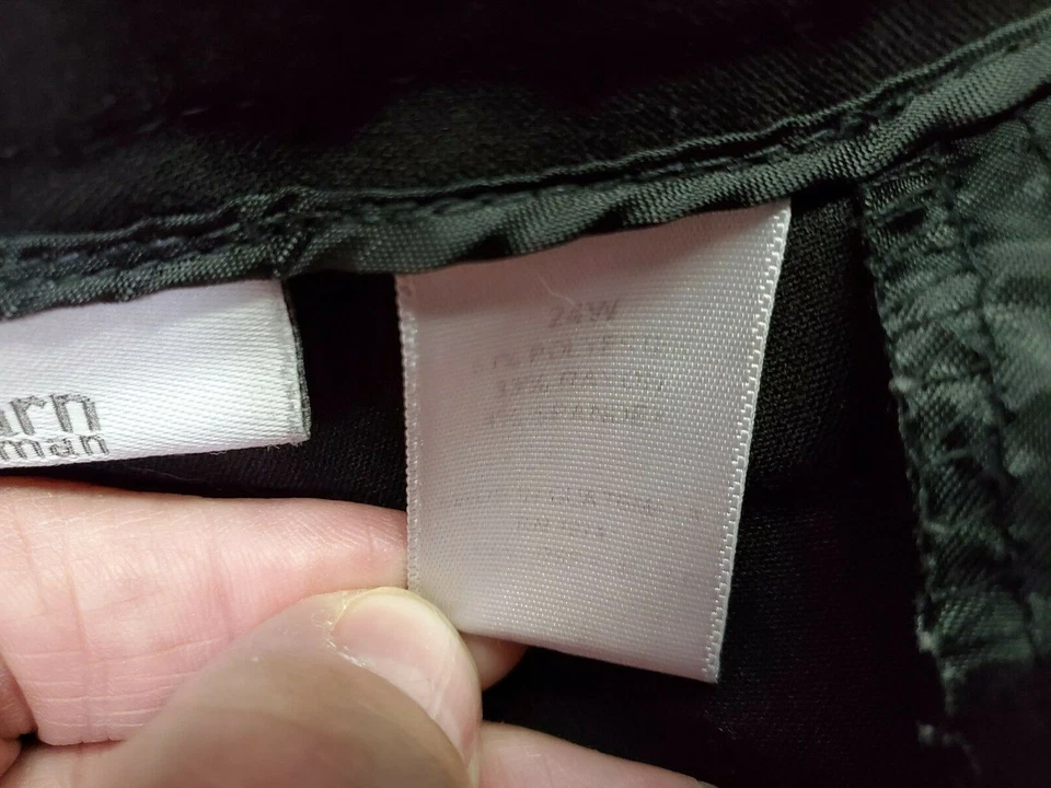 Dressbarn Womens Pants Size 24W Black - Image 3 of 4