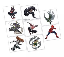 Marvel Spiderman Webbed Wonder Temporary Tattoos - 1 sheet, 8 tattoos