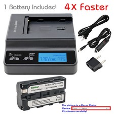 Kastar Battery Multifunction Charger for NP-F550 CCD-SC55 CCD-TR12 CCD-TR3