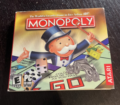 Monopoly Pc 2003 Used Cd Rom In Paper Sleeve XP