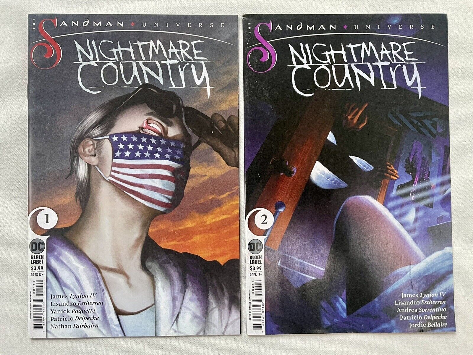 Sandman Universe NIGHTMARE COUNTRY 1, 2 Main Cover A; DC Comics, 2022, Great!