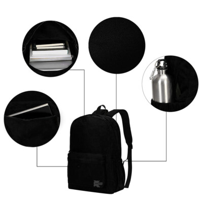 Classic 18'' School Backpack , College Student Bookbag, Lightweight