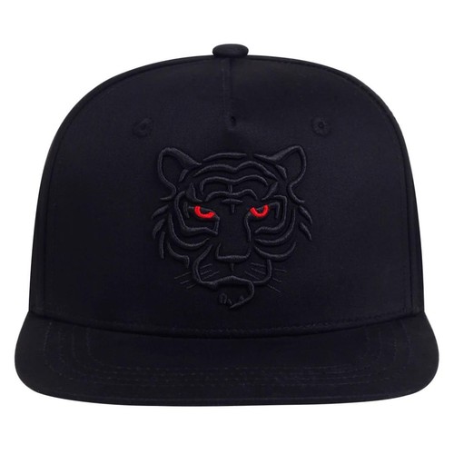 Cappello da baseball nero con ricamo tigre snapback casual moda - Foto 6 di 27