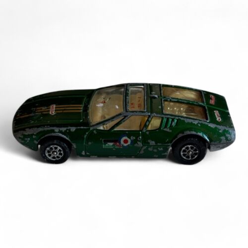Coche diecast Corgi Whizzwheels Mangusta De Tomaso verde años 70 vintage - Imagen 5 de 20