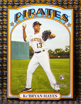 KE'BRYAN HAYES  -  2021 TOPPS HERITAGE '72 DIE CUTS #72DC25