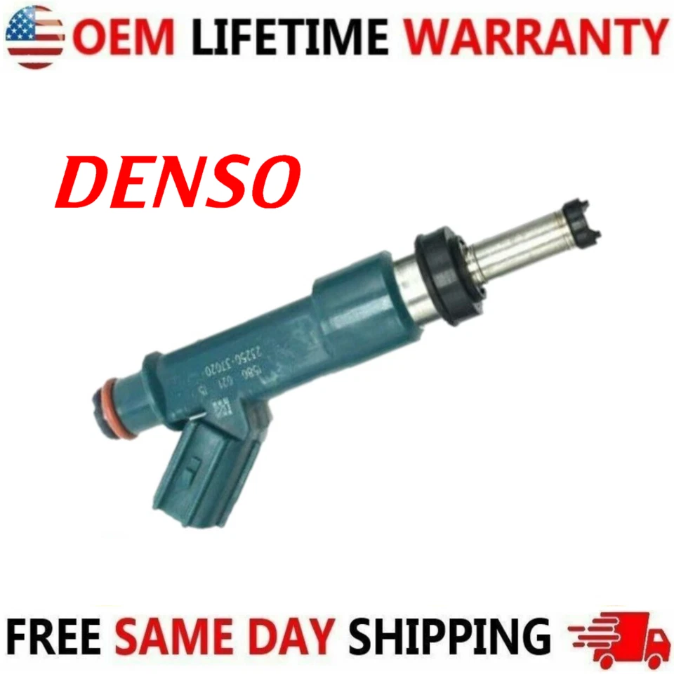 OEM DENSO x4 Fuel Injectors For Toyota Prius & Lexus CT200h 1.8L I4 #23250-37020 - Image 4 of 4