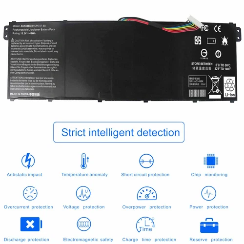 AC14B3K AC14B8K Battery For Acer Aspire R3-131T R5-431T R5-571T R5-571TG Swift 3 - Picture 9 of 9